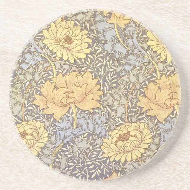 Dessous De Verre En Grès Chrysanthème Fleurs de Mère de William Morris (Devant)