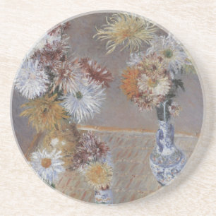 Dessous De Verre En Grès Chrysanthèmes par Gustave Caillebotte