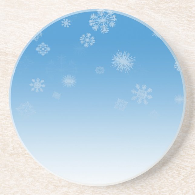 Dessous De Verre En Grès Chutes de neige (Devant)