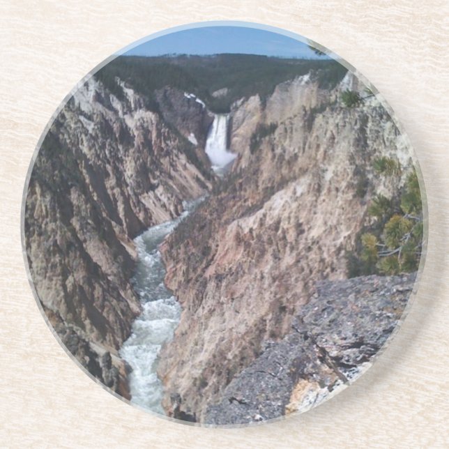 Dessous De Verre En Grès Chutes inférieures (Devant)