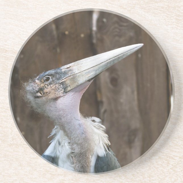 Dessous De Verre En Grès Cigogne marabou (Devant)