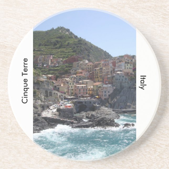 Dessous De Verre En Grès Cinque Terre, Italie (Devant)