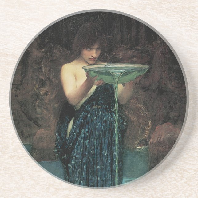 Dessous De Verre En Grès Circé Invidieuse par John William Waterhouse (Devant)