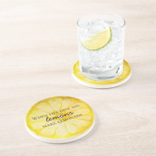 Dessous De Verre En Grès Citation de citron
