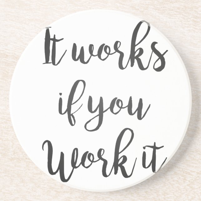 Dessous De Verre En Grès Citation de récupération en 12 étapes Sobriety Sob (Devant)