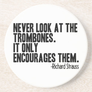 Dessous De Verre En Grès Citation de trombone