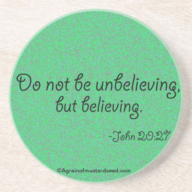 Dessous De Verre En Grès Citations religieuses (Devant)