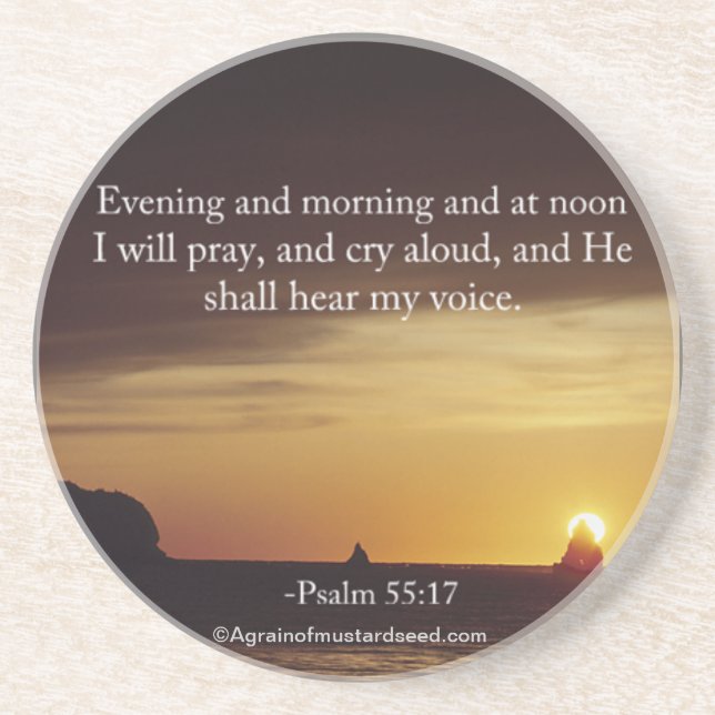 Dessous De Verre En Grès Citations religieuses (Devant)