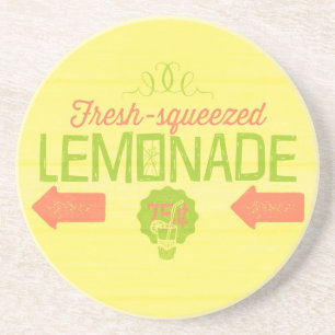 Dessous De Verre En Grès Citronade fraîche taillée