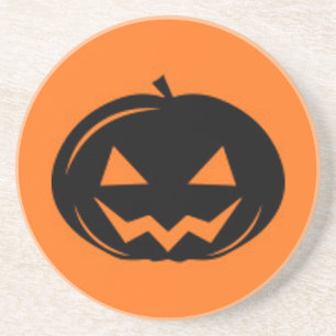 Dessous De Verre En Grès Citrouille noir