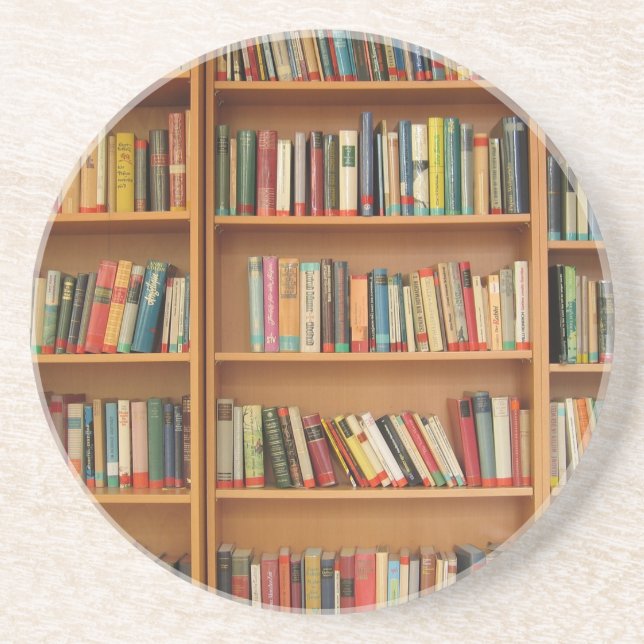 Dessous De Verre En Grès Classic book shelf pattern (Devant)