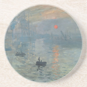 Dessous De Verre En Grès Claude Monet Impression Sunrise Soleil Levant