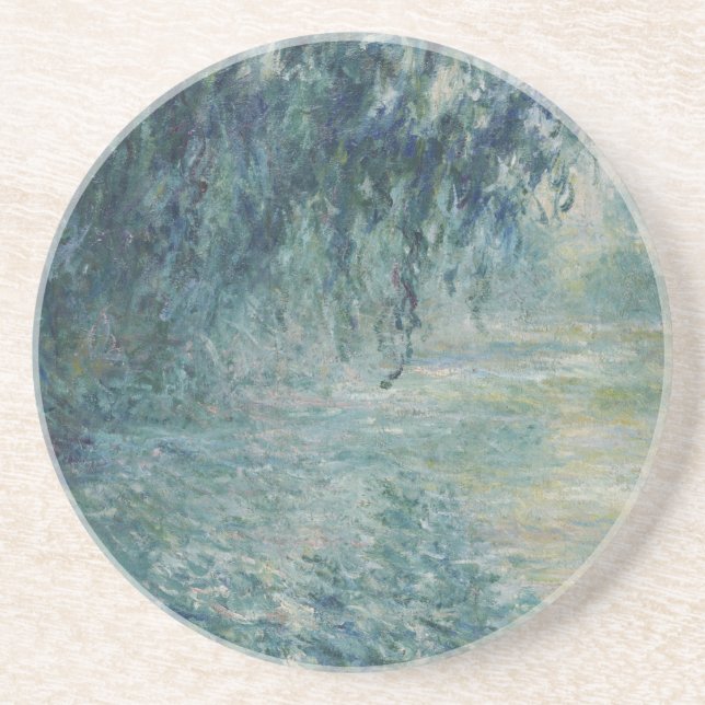 Dessous De Verre En Grès Claude Monet - Matin Sur La Seine (Devant)