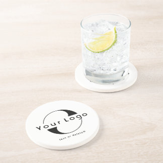 Dessous De Verre En Grès Clean Company Logo Business Round Sandstone Coaste