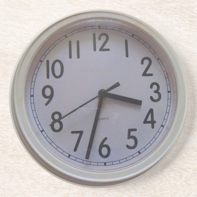 Dessous De Verre En Grès Clock (Devant)