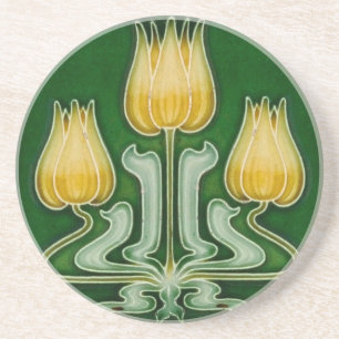 Dessous De Verre En Grès coaster Sand stone Coaster Art Nouveau