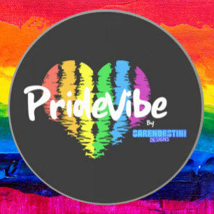 Dessous De Verre En Grès Cœur Arc-en-Ciel PrideVibe : Protégez avec Fierté
