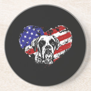 Dessous De Verre En Grès Coeur de boîte