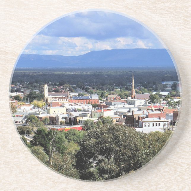 Dessous De Verre En Grès Cœur de Stawell et des Grampians (Devant)