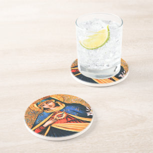 Dessous De Verre En Grès Coeur immaculé de Marie