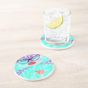 Dessous De Verre En Grès Coeur parfait