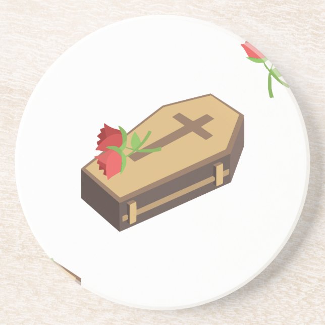 Dessous De Verre En Grès coffin emojis (Devant)