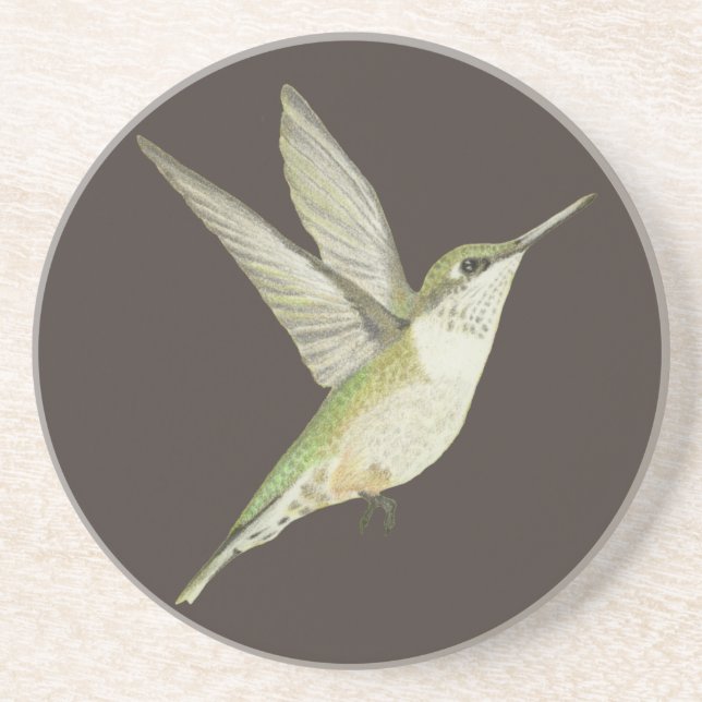 Dessous De Verre En Grès Colibri (Devant)
