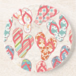 Dessous De Verre En Grès Colorful & fun flip flop summer fun !<br><div class="desc">Les Summertime Means flip-flops ! This design screams summer with a variety of vivid,  colorful designs. Show off your flip-floppin love with this one of a childesign !</div>