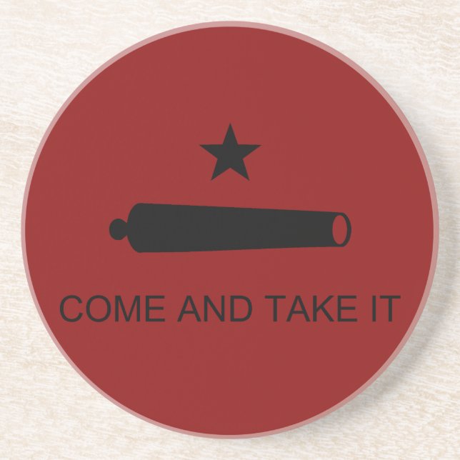 Dessous De Verre En Grès Come & Take It ! Flag de Texas State (Devant)