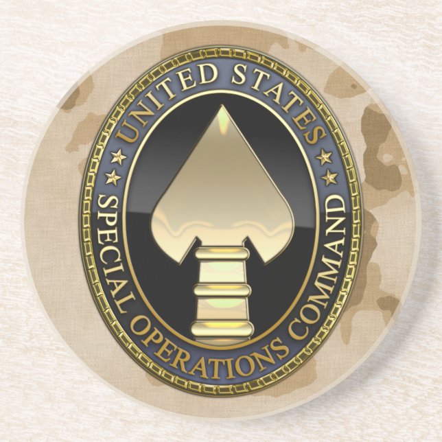 Dessous De Verre En Grès Commandement des opérations spéciales des États-Un (Devant)