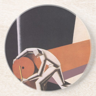 Dessous De Verre En Grès Commerce vintage, Tissus Art Déco et Textiles