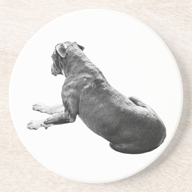 Dessous De Verre En Grès Compagnon de table calme (Devant)