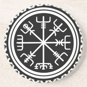 Dessous De Verre En Grès Compas nautique Viking Vegvisir