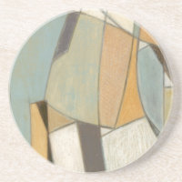 Composition Abstraite avec des couleurs bouchées