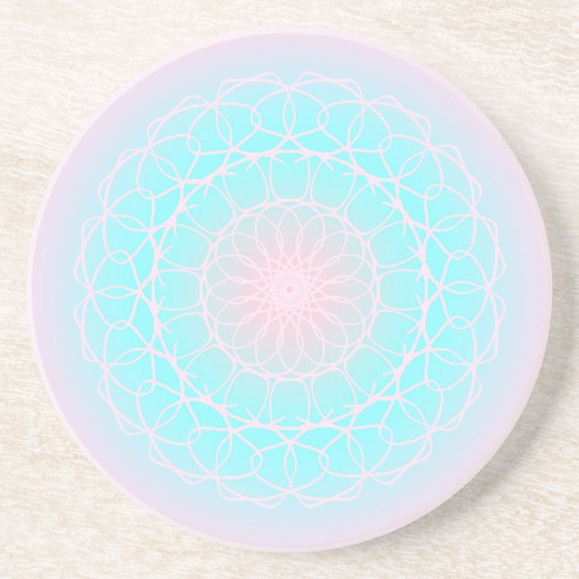 Dessous De Verre En Grès Compréhension du Mandala (Devant)