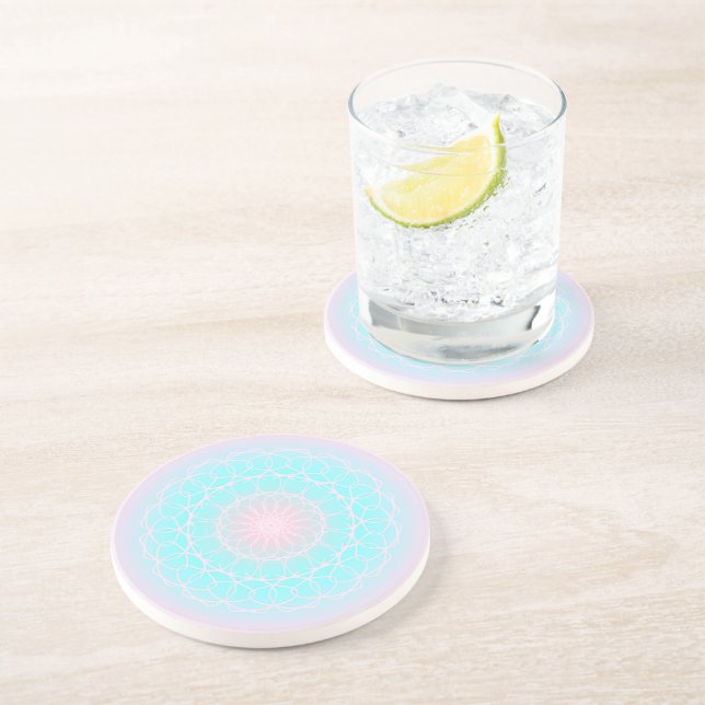 Dessous De Verre En Grès Compréhension du Mandala (Côté)