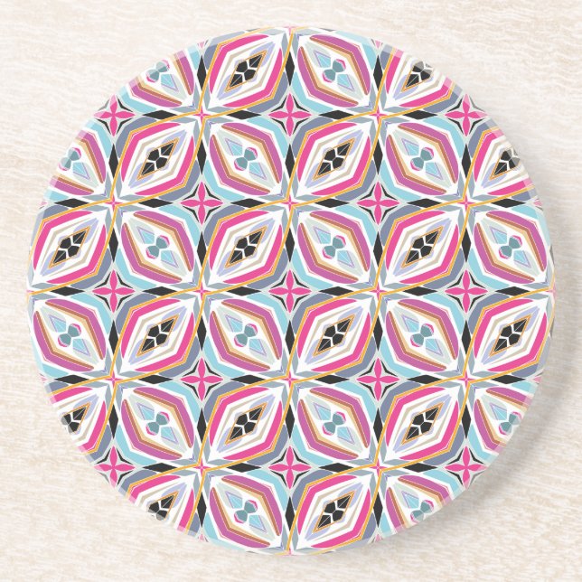 Dessous De Verre En Grès Conception de motif unique (Devant)