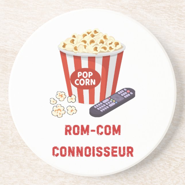 Dessous De Verre En Grès Connaisseur de comédie romantique (Devant)