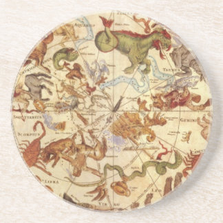 Dessous De Verre En Grès Constellations d'astronomie vintage, Frederik de W
