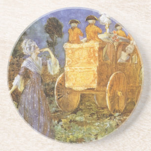 Dessous De Verre En Grès Contes de fées vintage Cendrillon et Marraine la f