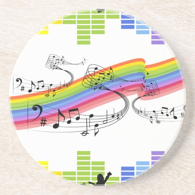 Dessous De Verre En Grès Continuez à danser (Devant)