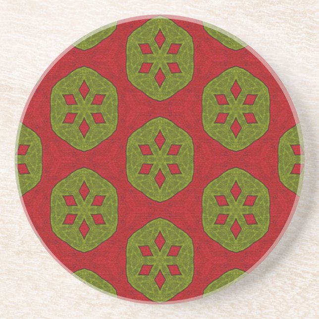 Dessous De Verre En Grès Cookie de Noël (Devant)