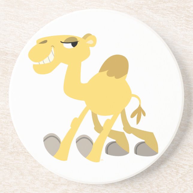 Dessous De Verre En Grès Cool and Cute Cartoon Camel Coaster (Devant)