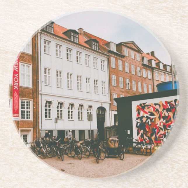 Dessous De Verre En Grès Copenhague Exploration (Devant)