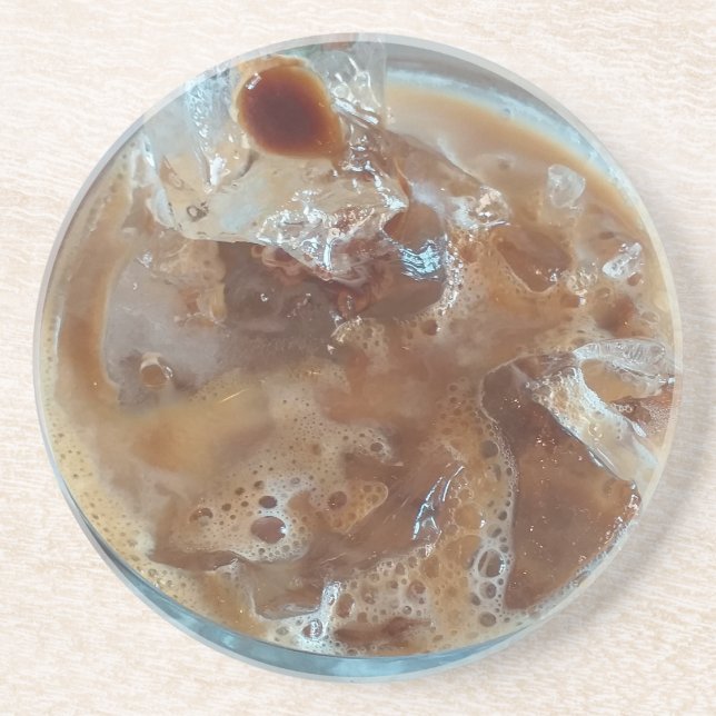 Dessous De Verre En Grès coq de café (Devant)