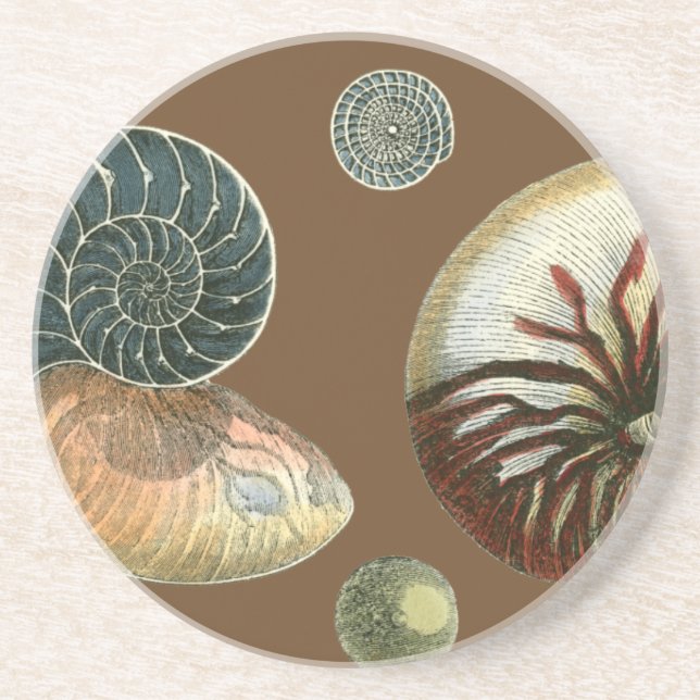 Dessous De Verre En Grès Coque de cacao (Devant)