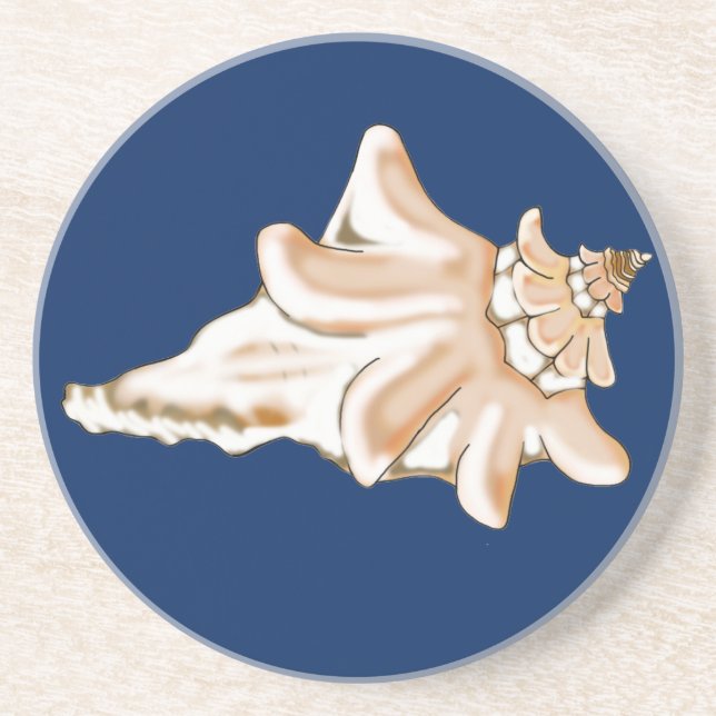 Dessous De Verre En Grès Coques de boisson Conch Shell Sandstone (Devant)
