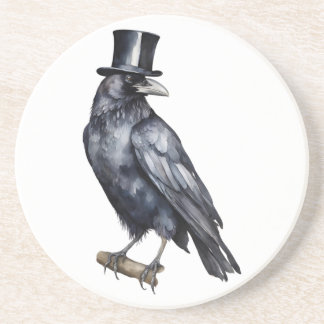 Dessous De Verre En Grès Corbeau
