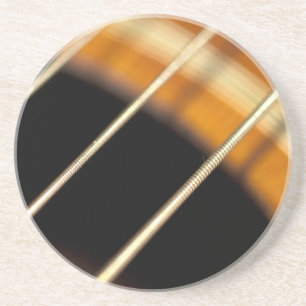 Dessous De Verre En Grès Cordes de guitare accoustique en mouvement