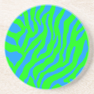 Dessous De Verre En Grès Corey Tiger Rayures de Tigre Rétro 80s